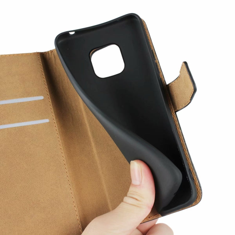 Fondina ribaltabile orizzontale in pelle per Huawei Mate 20 Pro, con chiusura magnetica e staffa e slot per schede e portafoglio