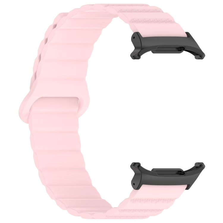 Per Samsung Galaxy Watch Ultra 47mm Spot Pattern Two Color Magnetic Silicone Watch Band