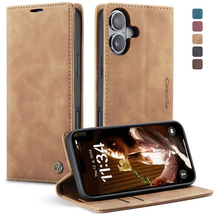 CaseMe 013 Custodia per telefono in pelle con flip orizzontale multifunzionale, For iPhone Duo, For iPhone 17, For iPhone Air, For iPhone 16 Pro Max