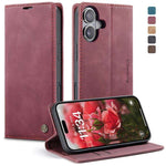 CaseMe 013 Custodia per telefono in pelle con flip orizzontale multifunzionale, For iPhone Duo, For iPhone 17, For iPhone Air, For iPhone 16 Pro Max