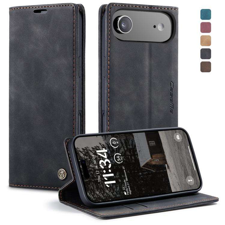 CaseMe 013 Custodia per telefono in pelle con flip orizzontale multifunzionale, For iPhone Duo, For iPhone 17, For iPhone Air, For iPhone 16 Pro Max