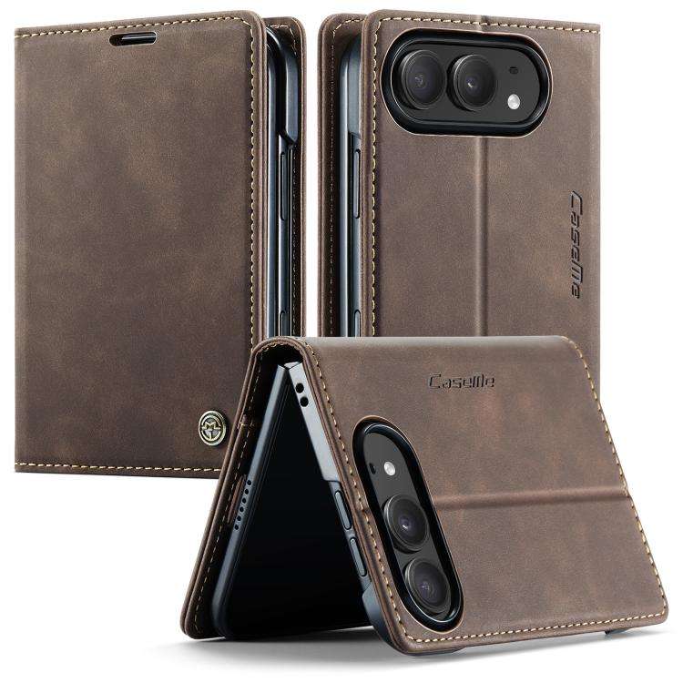 CaseMe 013 Custodia per telefono in pelle con flip orizzontale multifunzionale, For iPhone Duo, For iPhone 17, For iPhone Air, For iPhone 16 Pro Max