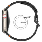 Cinturino per orologio in silicone con cuciture a grana ondulata, For Apple Watch Series 5 44mm, For Apple Watch Series 5 40mm