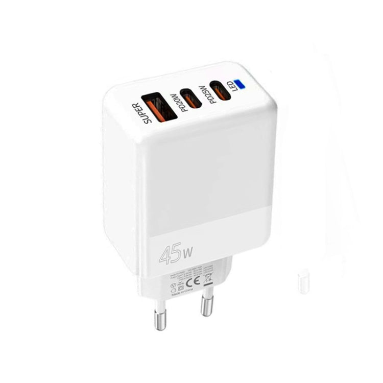 Caricabatterie USB 45W con PD3.0 e QC3.0 spina UE