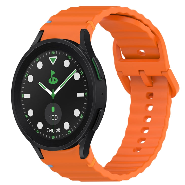 Cinturino per orologio in silicone a sgancio rapido con cucitura a grana ondulata, For Samsung Galaxy Watch 5 Golf Edition, For Samsung Galaxy Watch 5  44mm