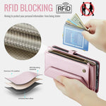 CaseMe C36 custodia portafoglio in pelle per Galaxy S24 FE 5G