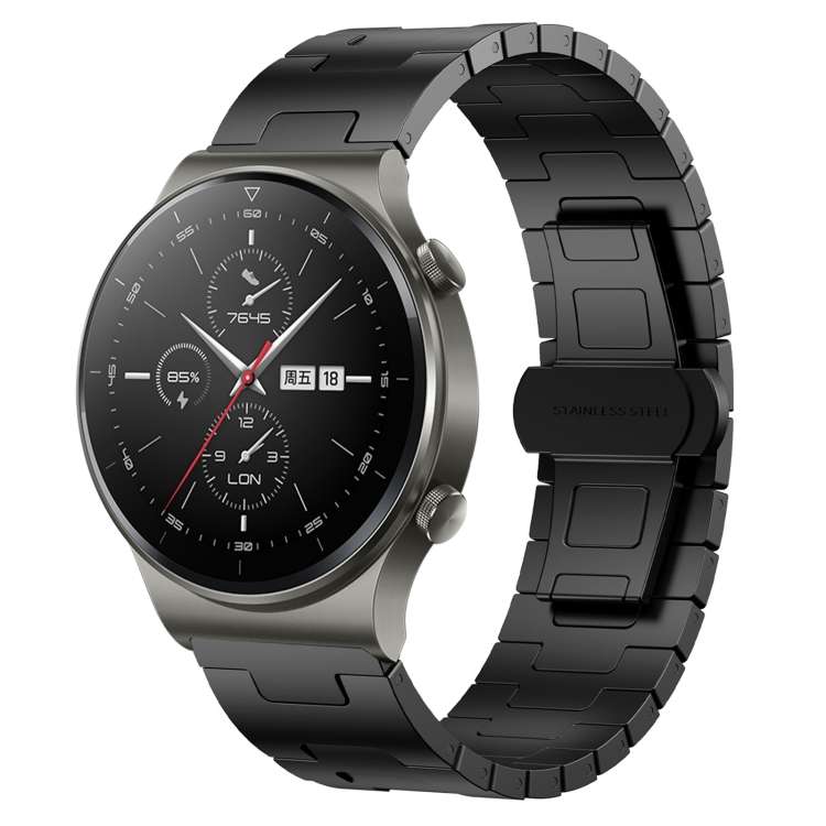 Cinturino in lega di titanio 22 mm nero per Huawei Watch GT2 Pro