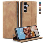Custodia multifunzionale in pelle con flip orizzontale per Galaxy A26, A36, S25
