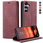 Custodia multifunzionale in pelle con flip orizzontale per Galaxy A26, A36, S25