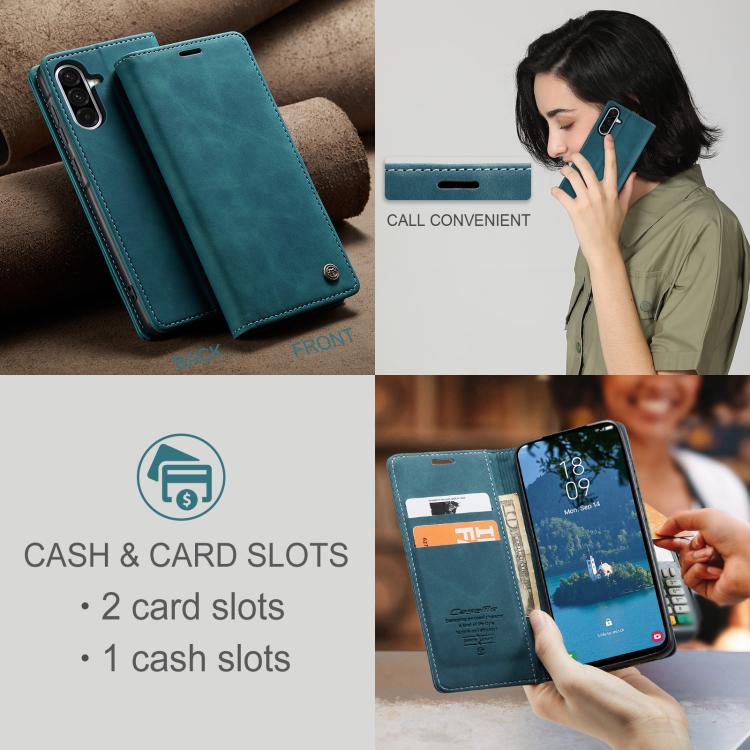 Custodia multifunzionale in pelle con flip orizzontale per Galaxy A26, A36, S25