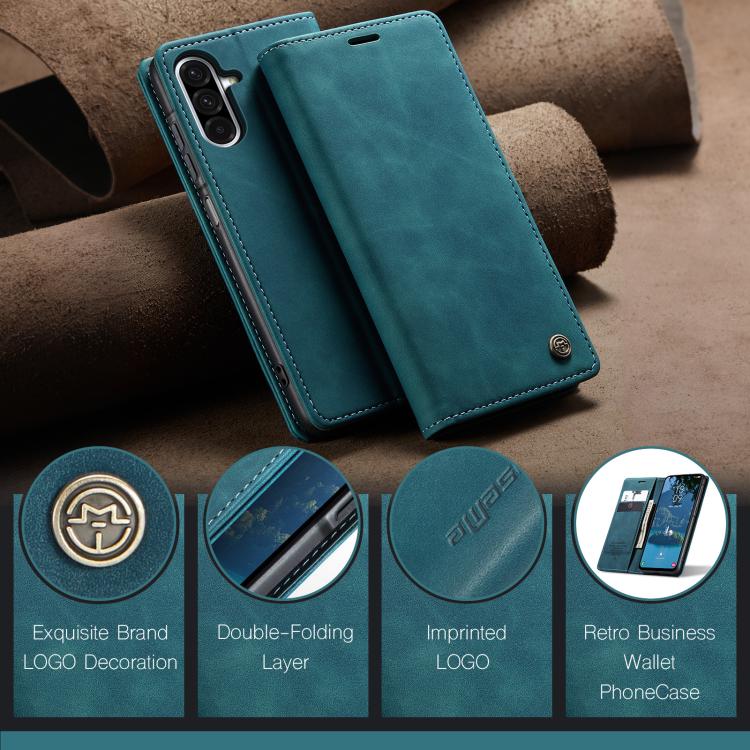 Custodia multifunzionale in pelle con flip orizzontale per Galaxy A26, A36, S25