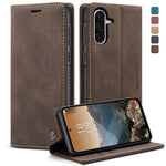 Custodia multifunzionale in pelle con flip orizzontale per Galaxy A26, A36, S25