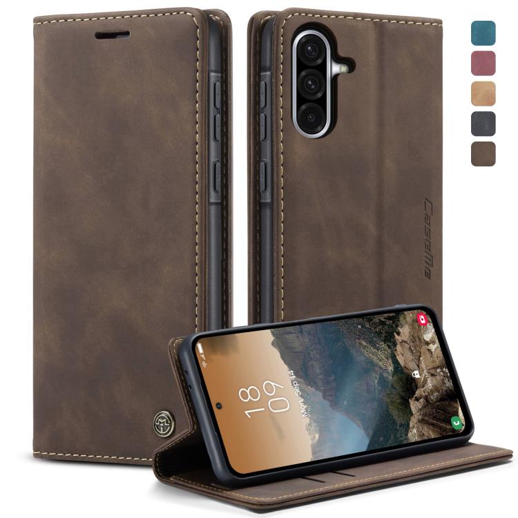 Custodia multifunzionale in pelle con flip orizzontale per Galaxy A26, A36, S25