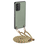 Custodia per telefono con retro in pelle e tracolla per Samsung Galaxy S22 5G