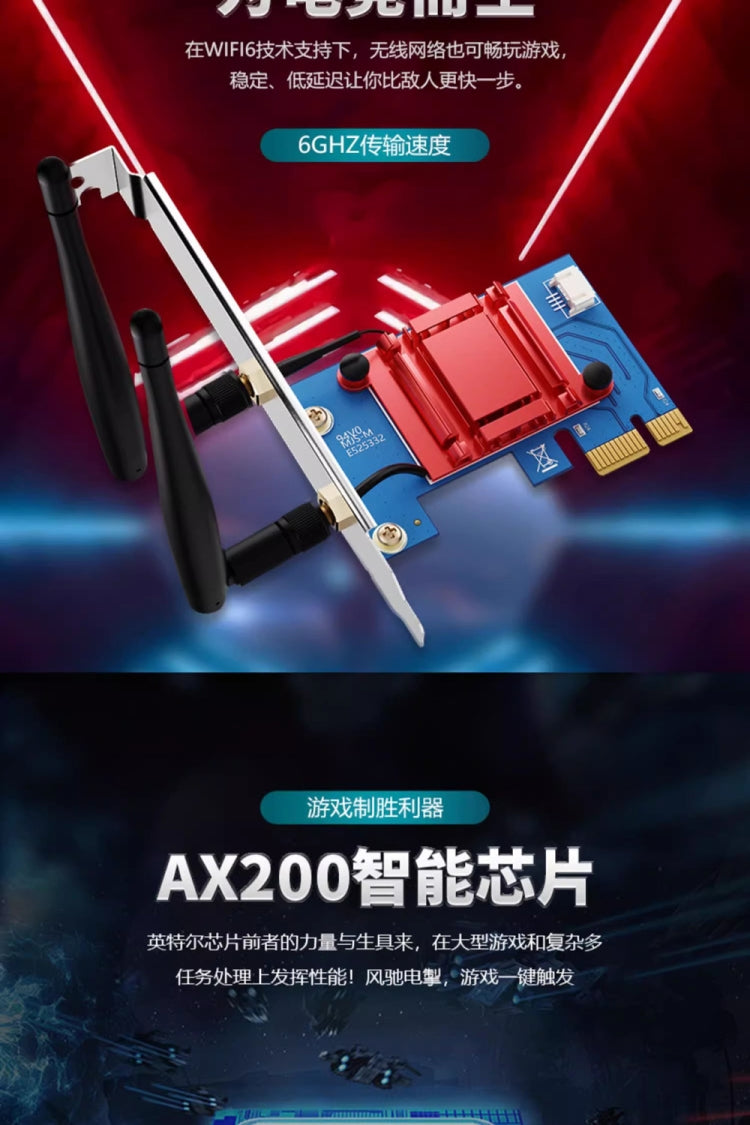 Scheda wireless AC1200 PCI-E Dual Band WiFi 5/6/7