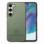Custodia in pelle con retro in tessuto per Samsung Galaxy A22 5G, S21 FE 5G e