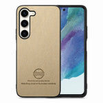 Custodia in pelle con retro in tessuto per Samsung Galaxy A22 5G, S21 FE 5G e