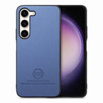 Custodia in pelle con retro in tessuto twill per Samsung Galaxy S23+ 5G, S23 5G