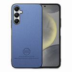 Custodia in pelle con retro in tessuto twill per Samsung Galaxy S24+ 5G, S24 5G