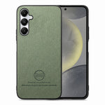Custodia in pelle con retro in tessuto twill per Samsung Galaxy S24+ 5G, S24 5G