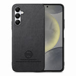 Custodia in pelle con retro in tessuto twill per Samsung Galaxy S24+ 5G, S24 5G