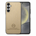 Custodia in pelle con retro in tessuto twill per Samsung Galaxy S24+ 5G, S24 5G