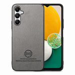 Custodia in pelle con retro in tessuto twill per Samsung Galaxy A04e, A14 e A13
