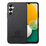 Custodia in pelle con retro in tessuto twill per Samsung Galaxy A04e, A14 e A13