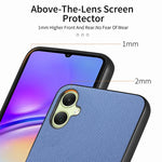Custodia in pelle con retro in tessuto twill per Samsung Galaxy A04e, A14 e A13