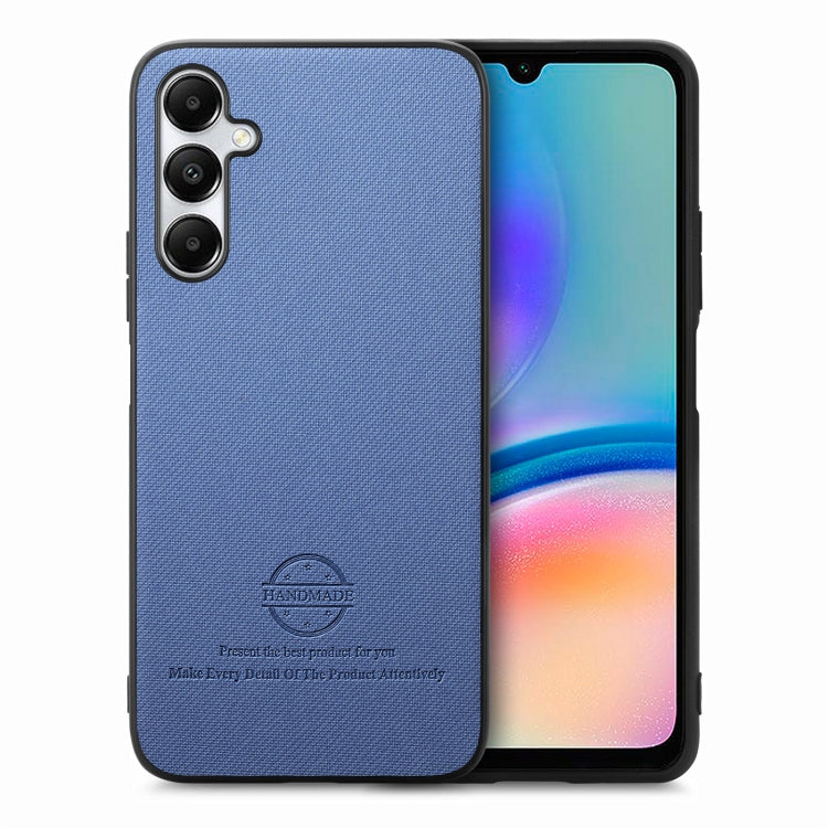 Custodia in pelle con retro in tessuto twill per Samsung Galaxy A04e, A14 e A13