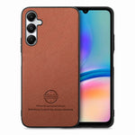 Custodia in pelle con retro in tessuto twill per Samsung Galaxy A04e, A14 e A13