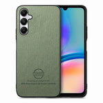 Custodia in pelle con retro in tessuto twill per Samsung Galaxy A04e, A14 e A13