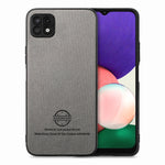 Custodia in pelle con retro in tessuto per Samsung Galaxy A22 5G, S21 FE 5G e