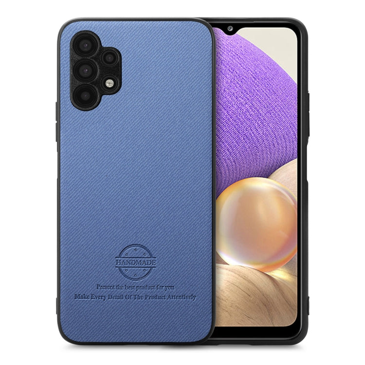 Custodia in pelle con retro in tessuto per Samsung Galaxy A22 5G, S21 FE 5G e