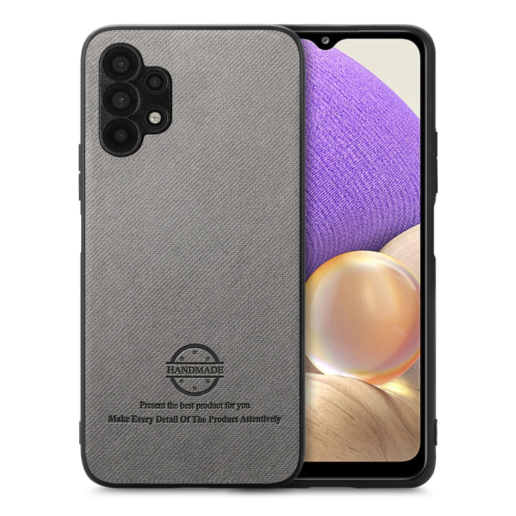Custodia in pelle con retro in tessuto per Samsung Galaxy A22 5G, S21 FE 5G e