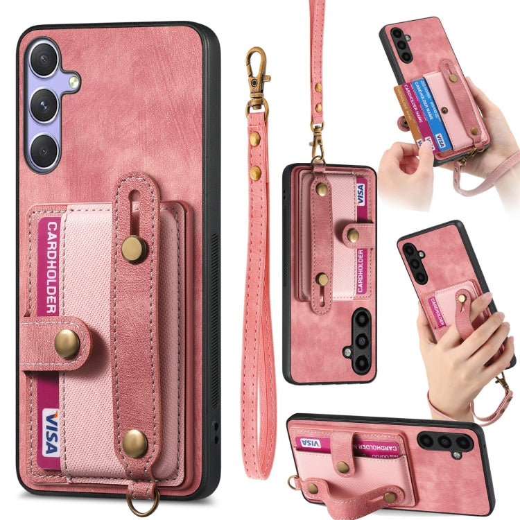Portafoglio con cinturino a croce in pelle con custodia per Samsung Galaxy A36