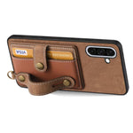 Portafoglio con cinturino a croce in pelle con custodia per Samsung Galaxy A36