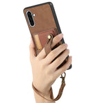 Portafoglio con cinturino a croce in pelle con custodia per Samsung Galaxy A36