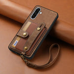 Portafoglio con cinturino a croce in pelle con custodia per Samsung Galaxy A36