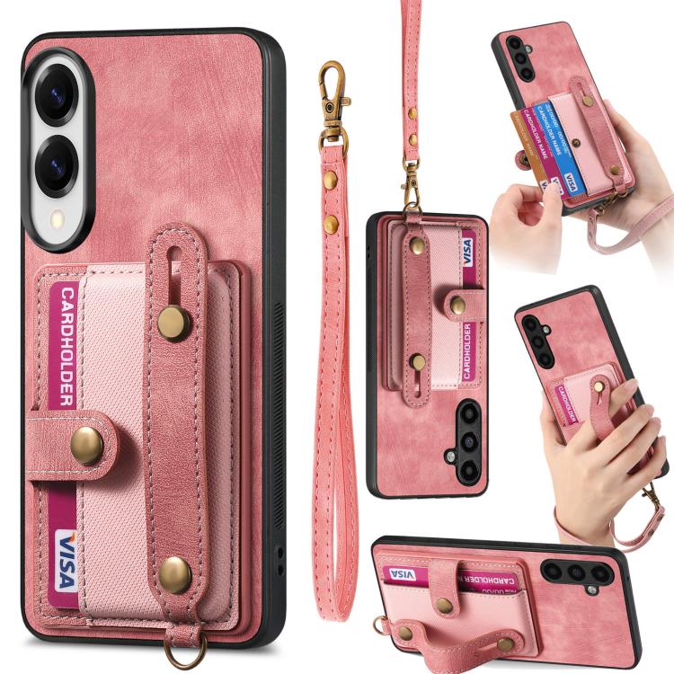 Portafoglio con cinturino a croce in pelle con custodia per Samsung Galaxy A57