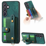 Portafoglio con cinturino a croce in pelle con custodia per Samsung Galaxy A57