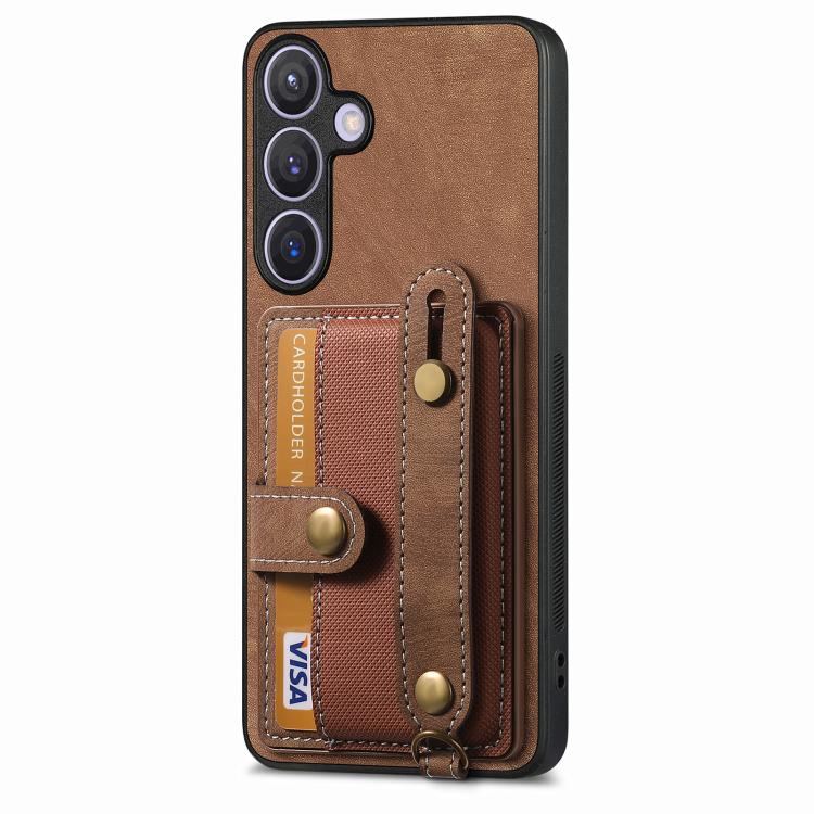 Portafoglio con cinturino a croce in pelle con custodia per Samsung Galaxy A57