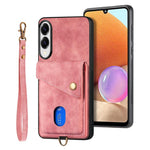 Portafoglio pieghevole in pelle con cinturino per Samsung Galaxy A57, A37, S25