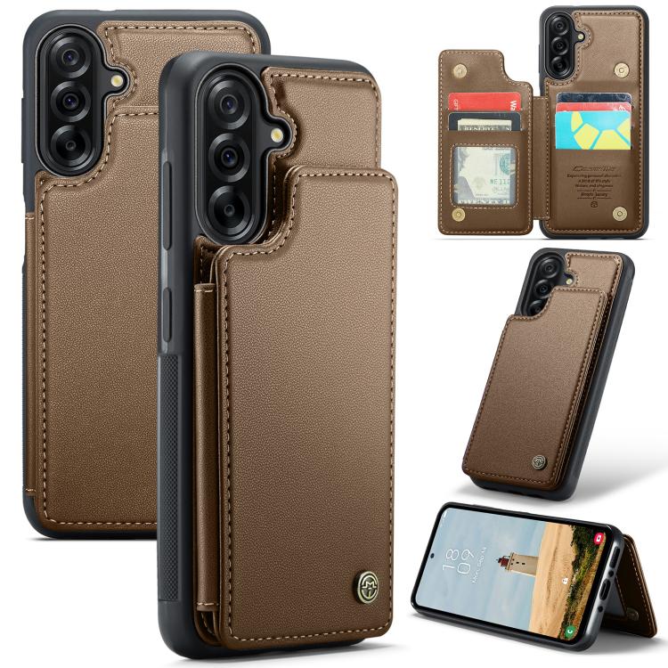 Porta carte RFID antifurto CaseMe C22 per Samsung Galaxy A56, A36, S25 e S25+ 5G