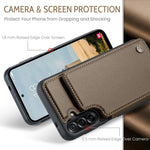 Porta carte RFID antifurto CaseMe C22 per Samsung Galaxy A56, A36, S25 e S25+ 5G