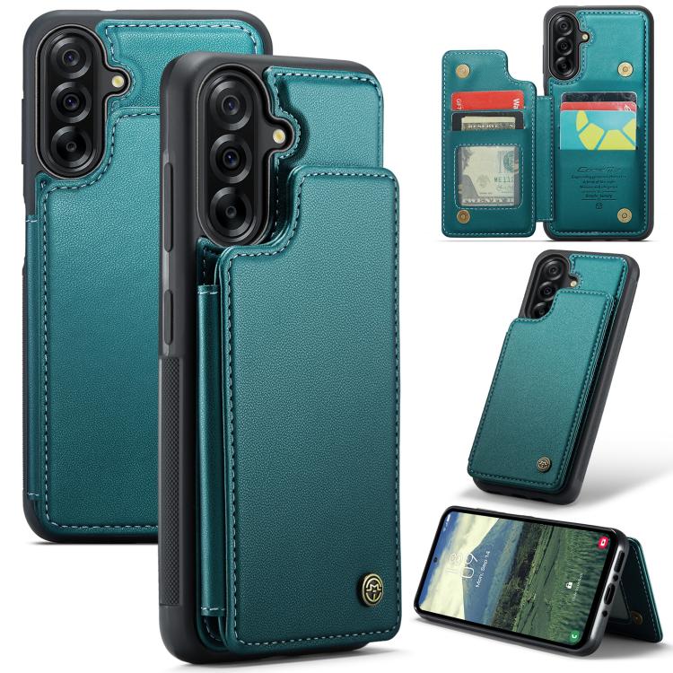 Porta carte RFID antifurto CaseMe C22 per Samsung Galaxy A56, A36, S25 e S25+ 5G
