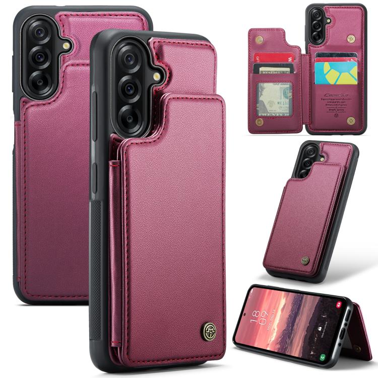 Porta carte RFID antifurto CaseMe C22 per Samsung Galaxy A56, A36, S25 e S25+ 5G