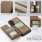 Porta carte RFID antifurto CaseMe C22 per Samsung Galaxy S26, A57, A37 e S25