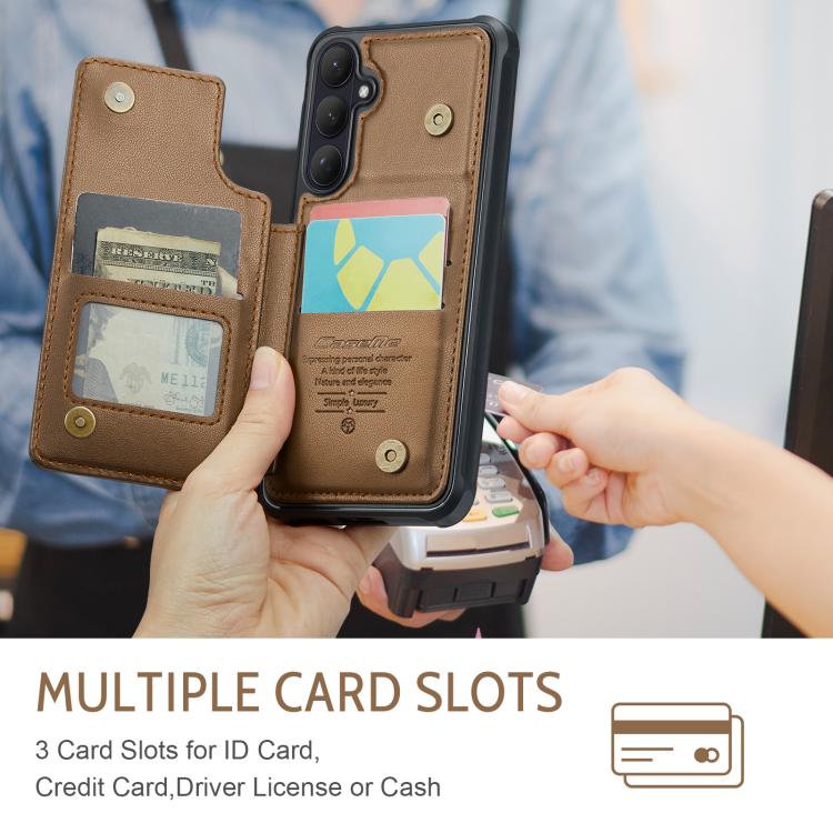 Porta carte RFID antifurto CaseMe C22 per Samsung Galaxy S26, A57, A37 e S25