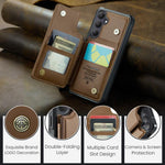Porta carte RFID antifurto CaseMe C22 per Samsung Galaxy S26, A57, A37 e S25
